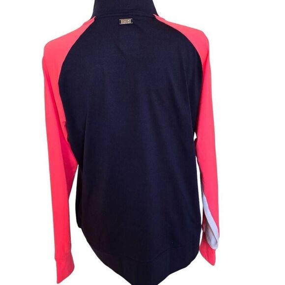 Under Armour Womens Midlayer Full Zip Navy Coral Jacket Size Large - Picture 4 of 11